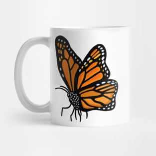 Pretty Orange Butterfly Autumn Inspired Mug